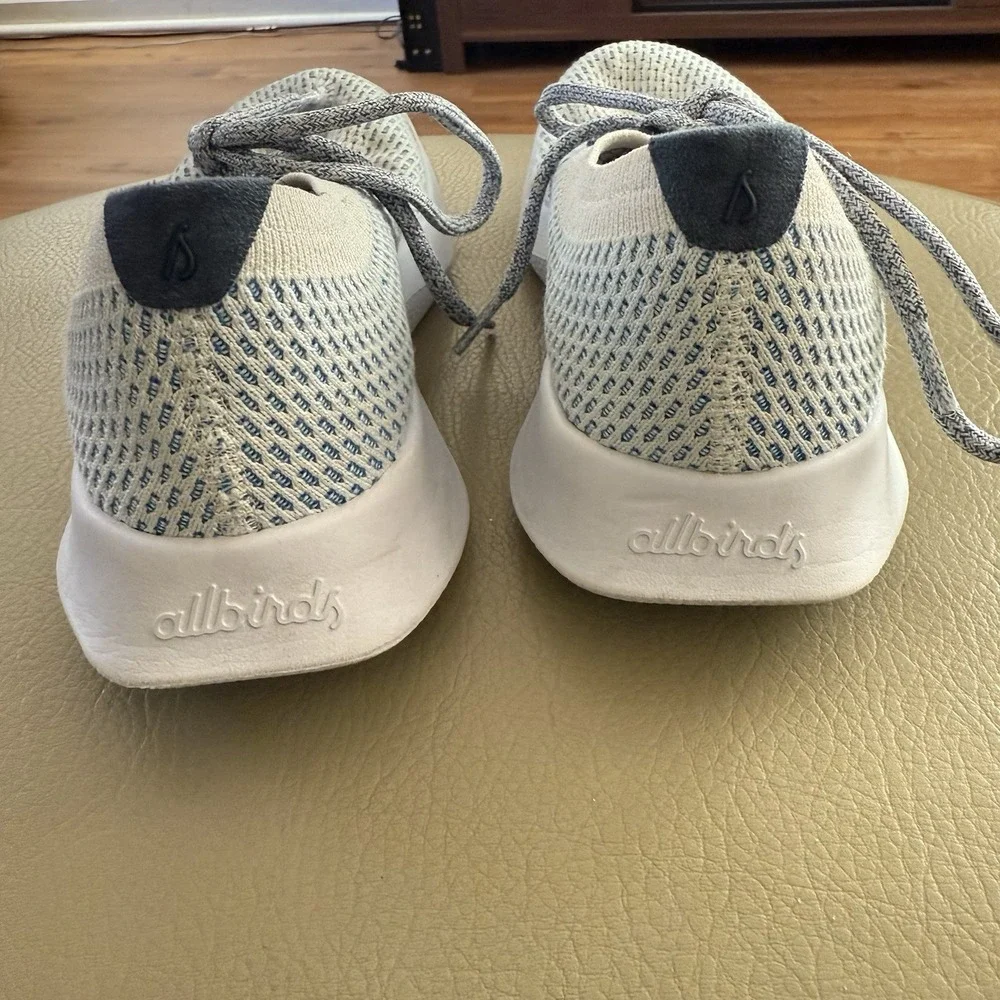 Allbirds Tree Dasher 2 Women's Size US 7 Blizzard Blue White Running‎ Sneakers